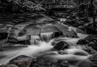 1st Place B&W Print Open – Franconia Notch by Ted Lawson