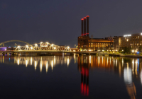 1st Place Class A Open – Reflections on the Providence River by Lauren Lambert