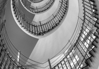 1st Place B&W Print Open – Ascending Infinity by Tara Marshall