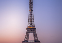 3rd Place Class B Open – Eiffel Tower at Dawn by Nancy Tynan