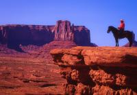 Slides Open: "Navajo on Horse at John Ford Point" by Mike Di Stefano Slides Open: "Navajo on Horse at John Ford Point" by Mike Di Stefano