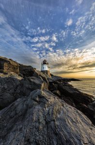 The use of diagonals to drive the eye into an image.